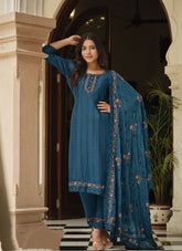 Angelic Looking Salwar Suit in Morpich